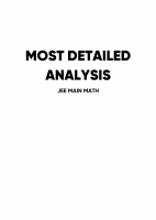 JEE Main Mathematics - Analysis by MathonGo.pdf
